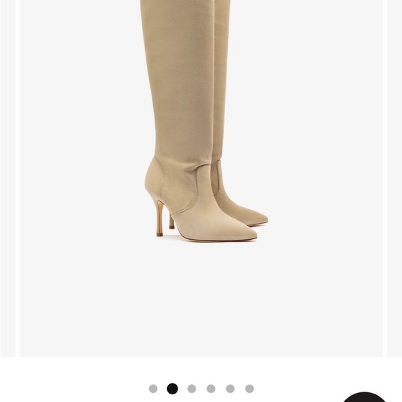 Larroude Chic Beige Suede Slouch Heeled Boots with Stiletto Heel
NWT - Picture 3 of 6